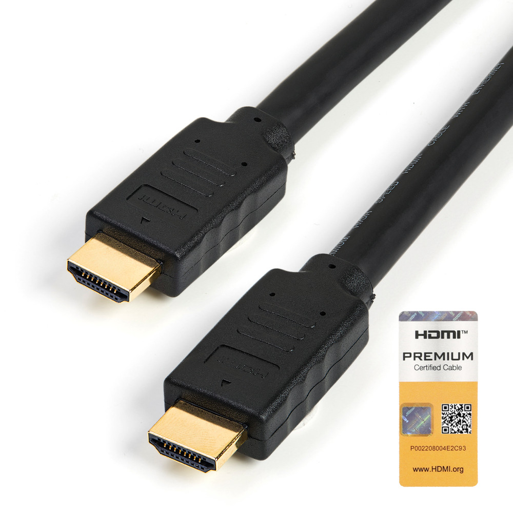 StarTech.com Câble HDMI grande vitesse haute qualité de 5 avec Ethernet 4K 60 Hz 5 HDMI Type A Standard HDMI Type A Standard Canal de re