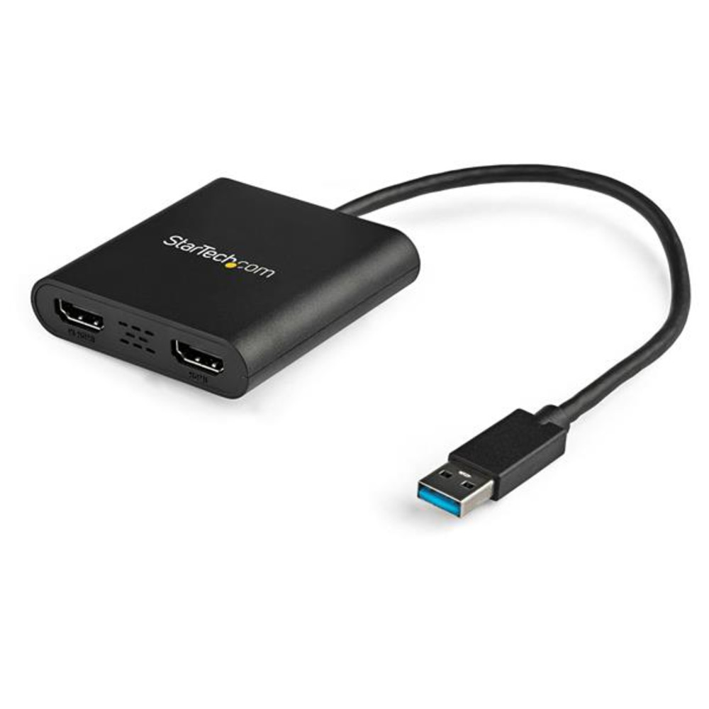 StarTech.com Adaptateur USB 3.0 vers Dual HDMI - 2x1080p / 1x4K 30Hz - Carte Graphique/Vidéo Externe - Adaptateur d'Affichage Double Écran USB Type-A