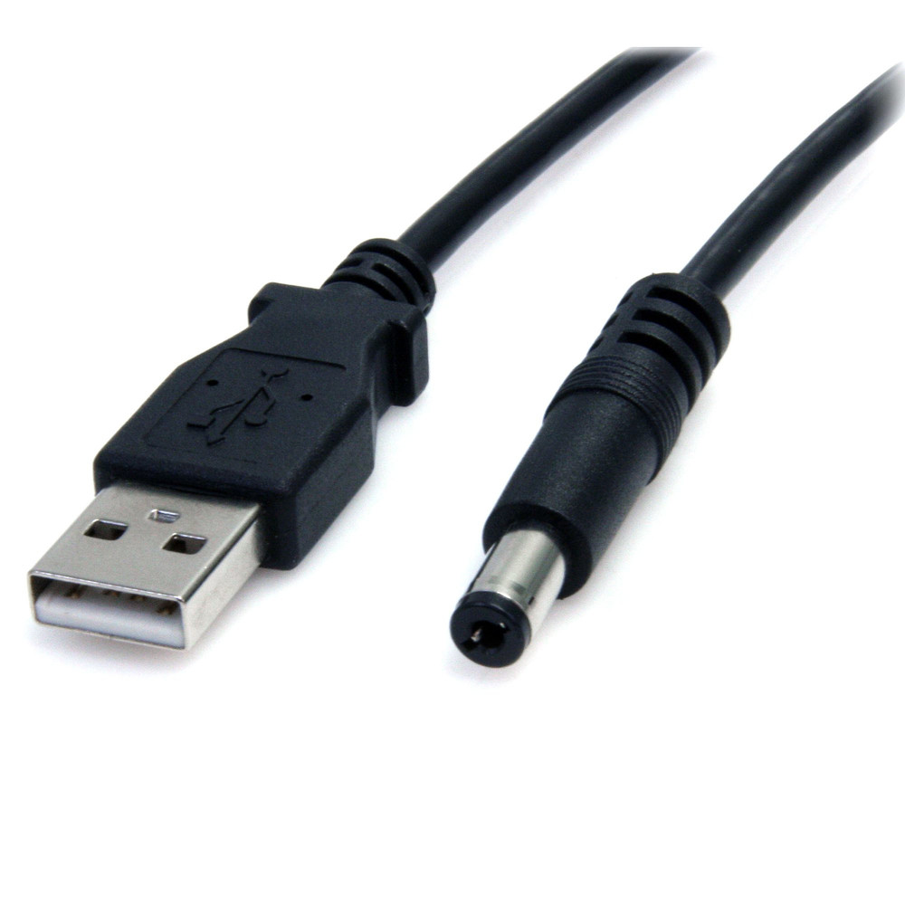 StarTech.com Câble d'Alimentation USB vers 5 5 mm Barillet Type 2m 2 USB Barrel type USB2TYPEM2M