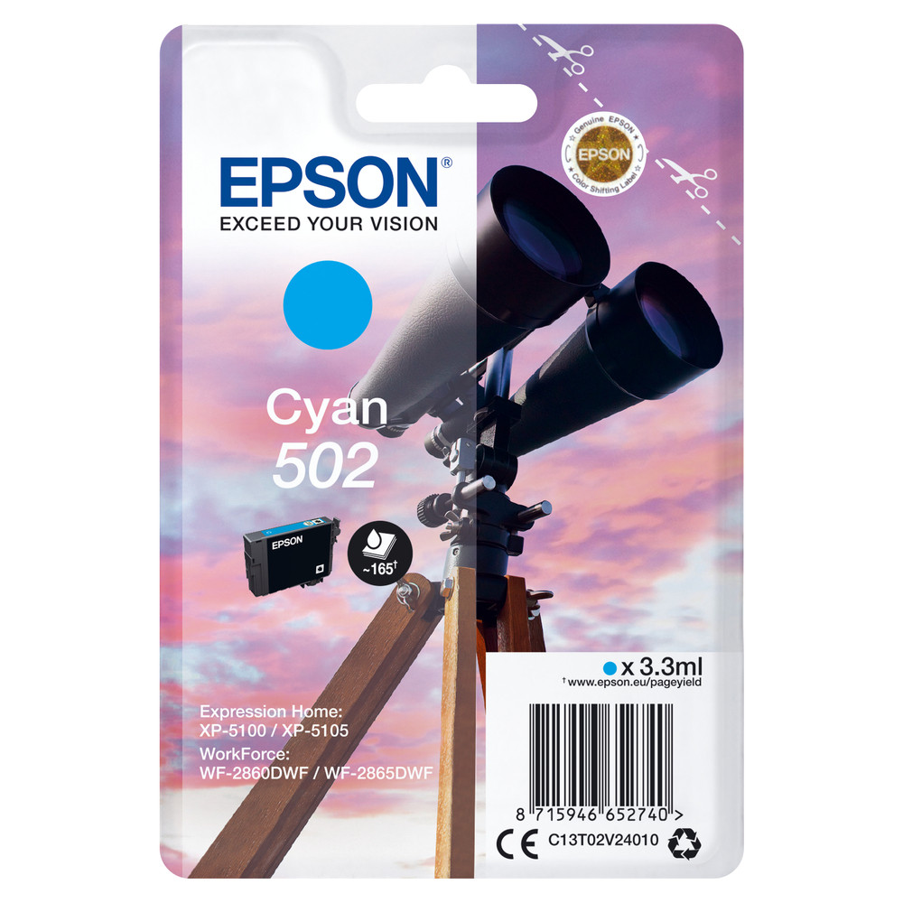 EPSON T02V2 Cartouche Cyan - vue 4