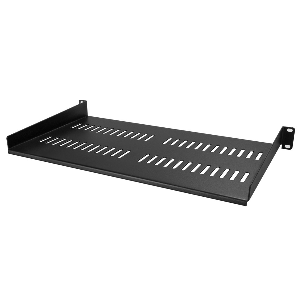 StarTech.com Étagère Rack Serveur 1U - Plateau Cantilever Universel Ventilé pour Armoire d'Équipement Réseau 19' - Acier Résistant - Poids Max 20kg -