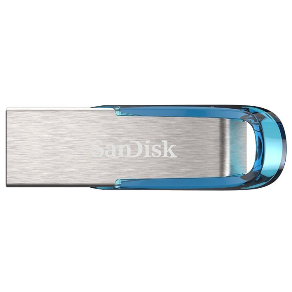 SanDisk Ultra Flair, 32 Go, USB Type-A, 3.2 Gen 1 (3.1 Gen 1), 150 Mo/s, Sans capuchon, Bleu, Argent SDCZ73-032G-G46B