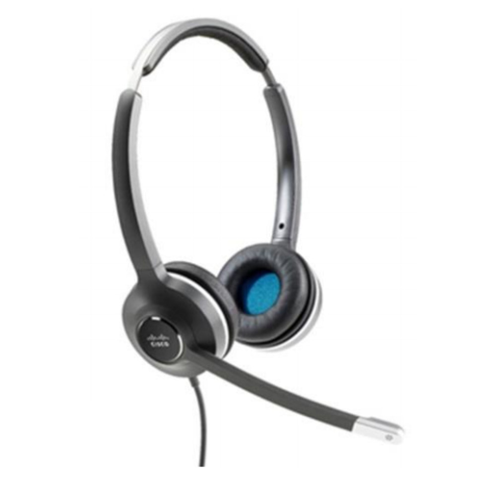 Cisco 532, Casque, Arceau, Bureau/Centre d'appels, Noir, Gris, Binaural, Unit de commande intgre CP-HS-W-532-RJ=