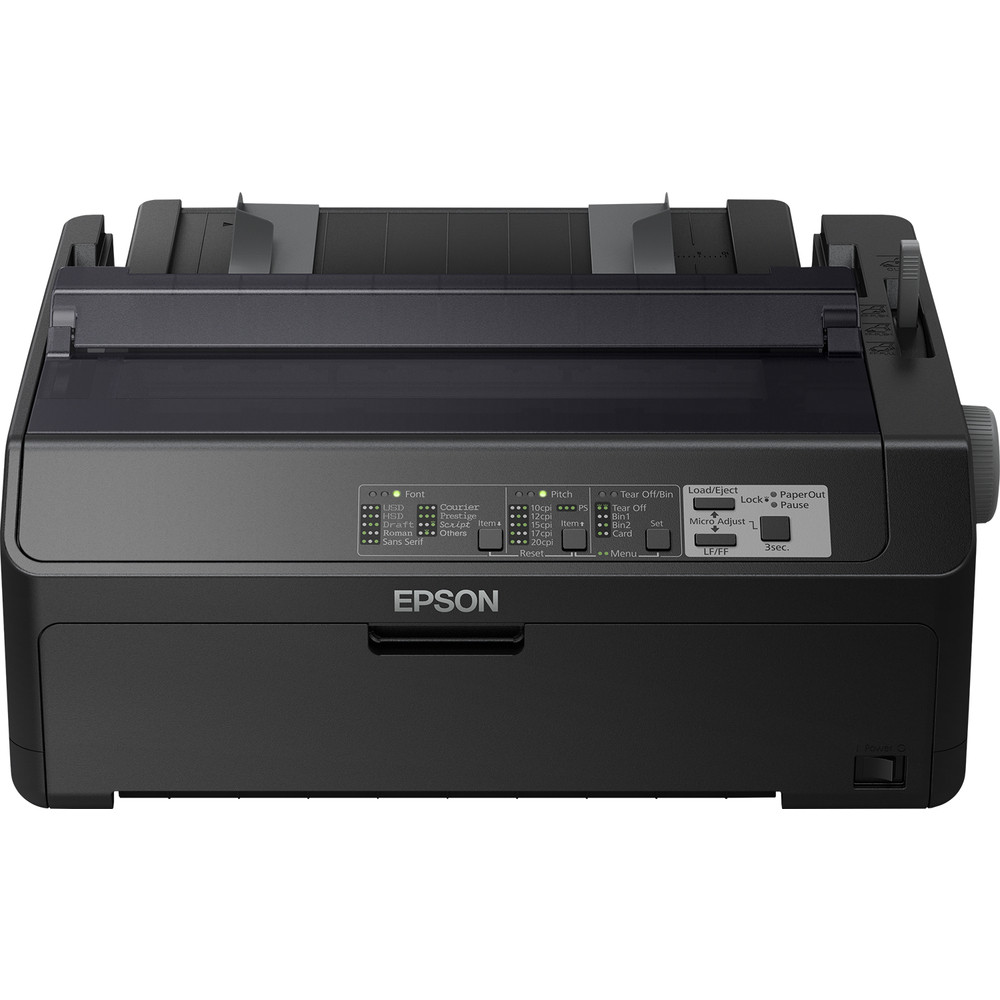 Epson LQ-590IIN, 550 caractères par seconde, 10 caractères par pouce, 6 copies, Code 128 (A/B/C),Code 39,EAN13,EAN8,Interleaved 2/5,POSTNET,UPC-A,UPC-
