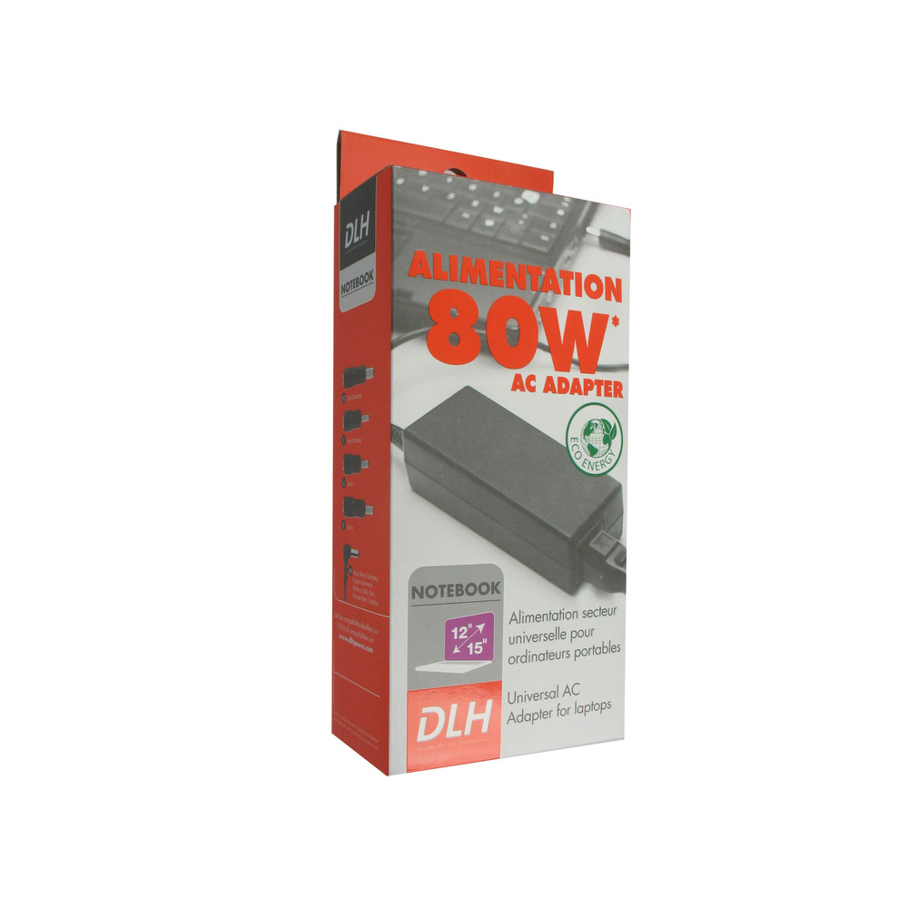 DLH Chargeur pour PC portable universelle Avec 5 connecteurs - vue 2
