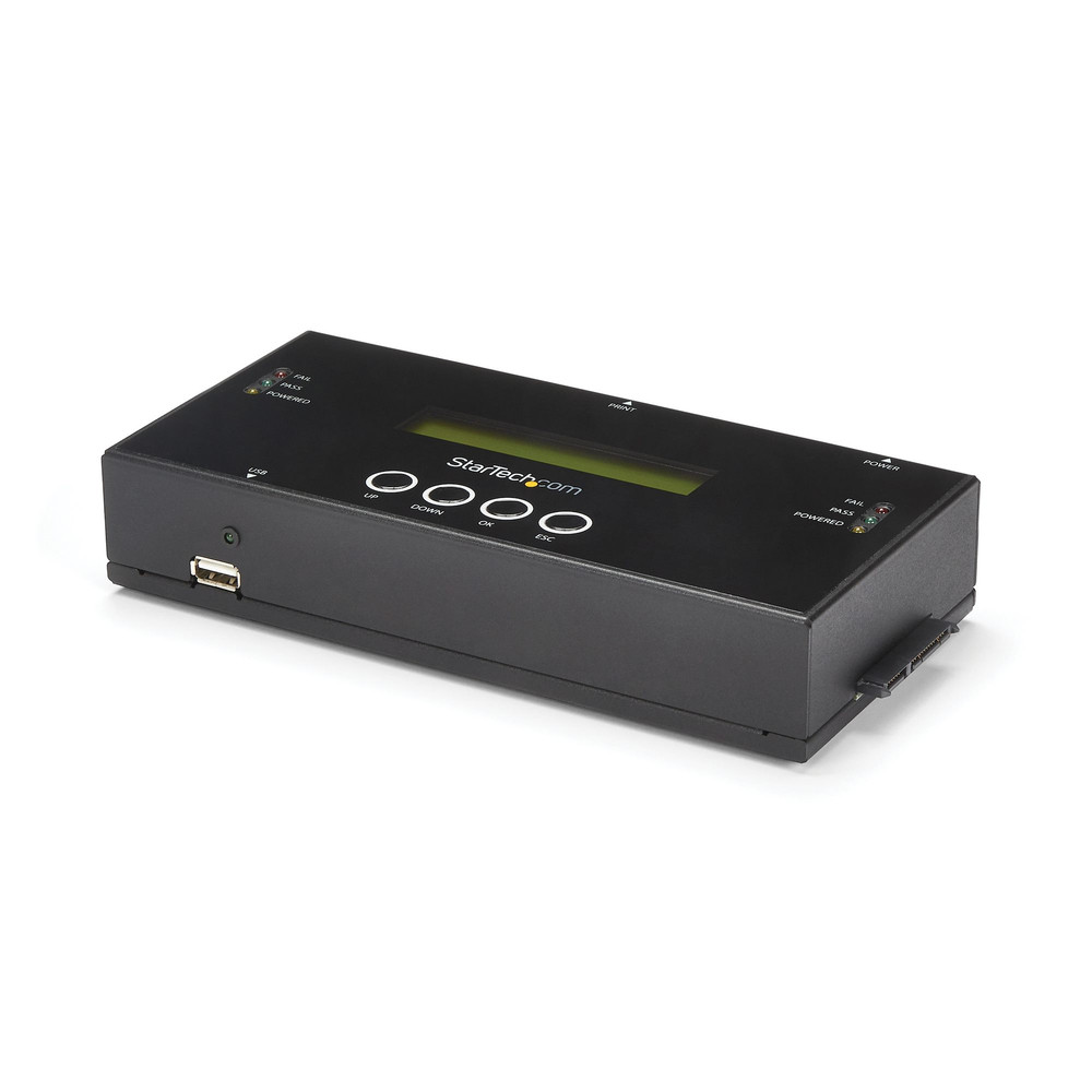 StarTech.com Duplicateur et Effaceur de Disques Durs Autonome 1:1, Cloneur/Copieur de Disques Durs SAS et SATA, Duplicateur et Nettoyeur de Disques Du