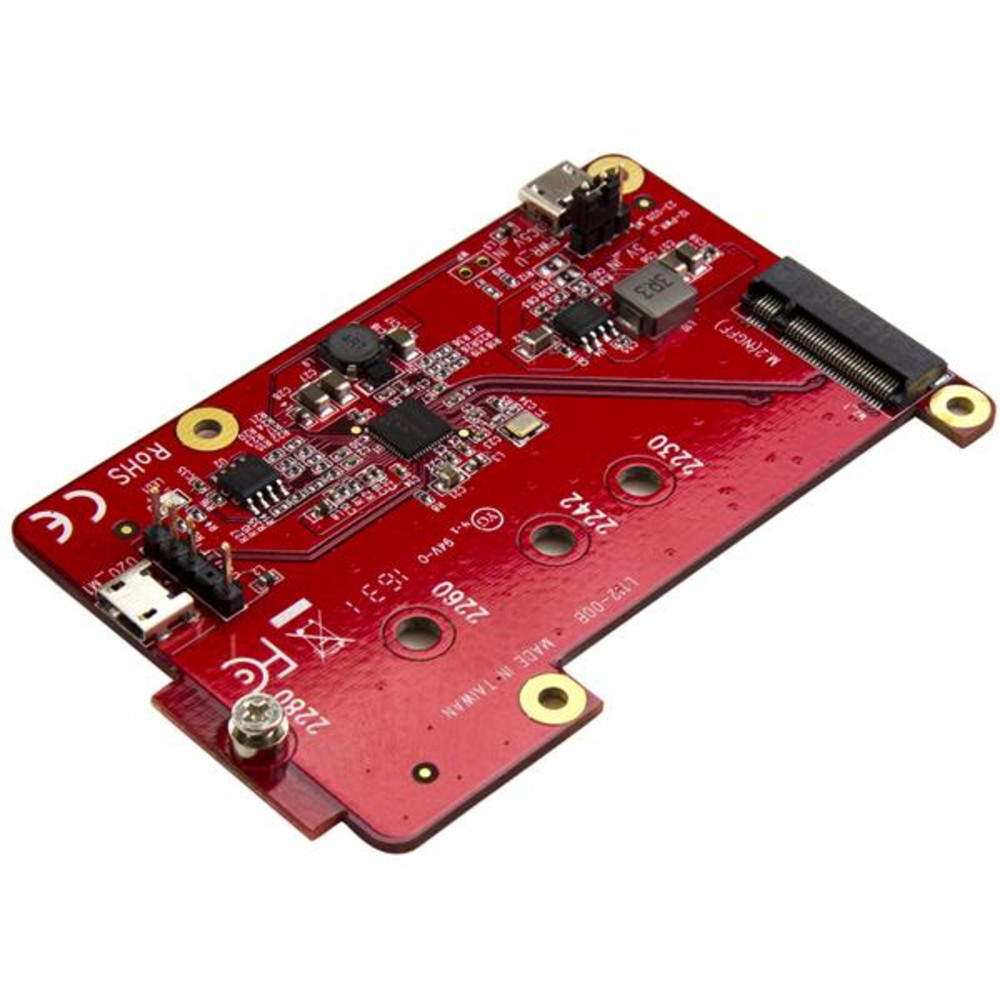 StarTech.com Convertisseur USB vers M.2 SATA pour Raspberry PI et cartes de développement, Micro-USB, M.2, Rouge, 5839751 h, CE, FCC, Renesas - μPD720