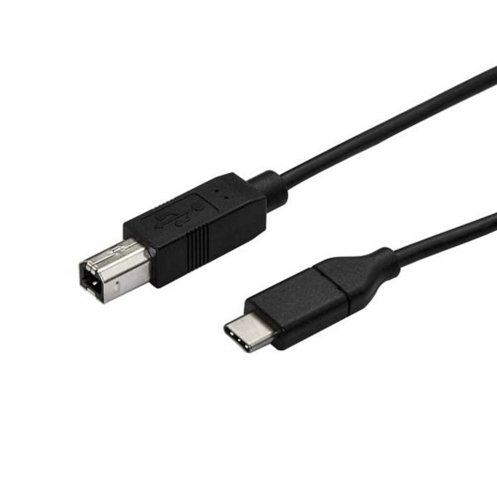 StarTech.com Câble USB-B vers USB-C de 50cm, Câble de Transfert de Données, USB 2.0, USB-C, 0,5 m, USB C, USB B, USB 2.0, 0,48 Gbit/s, Noir USB2CB50CM