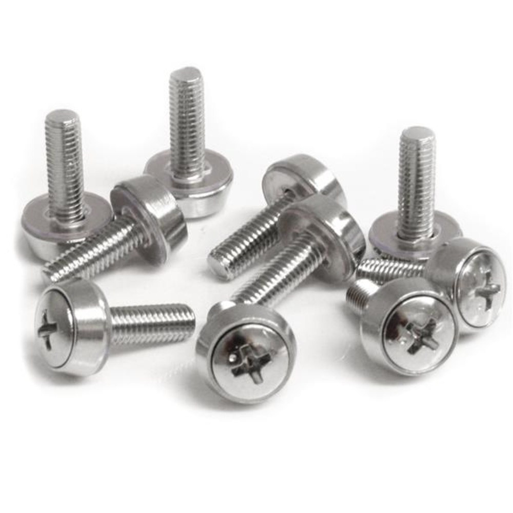 StarTech.com Paquet de 50 vis de montage M5 pour armoire serveur, Vis, Argent, 50 pièce(s), 295,1 g CABSCREWS