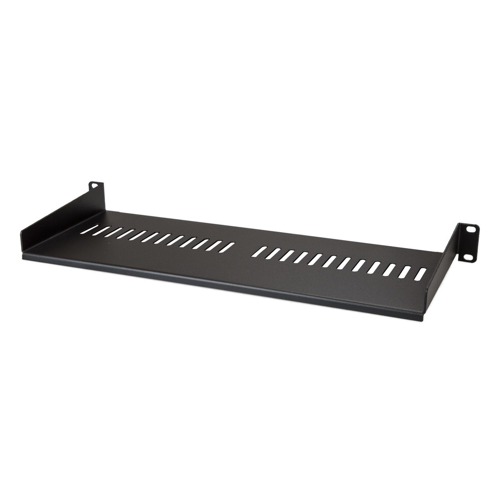 StarTech.com Étagère ventilée 1U pour rack serveur - Profondeur de 175 mm, Étagère, Noir, Acier, 20 kg, 1U, EIA/ECA-310-E CABSHELF1U7V
