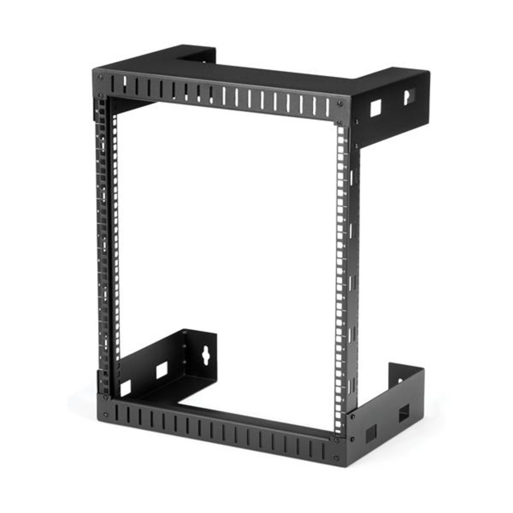 StarTech.com Rack Réseau Mural 12U à 2 Montants, Rack Serveur 19' à Cadre Ouvert, Profondeur 12', Rack de Données Mural pour IT/AV/Panneau de Patch/Eq
