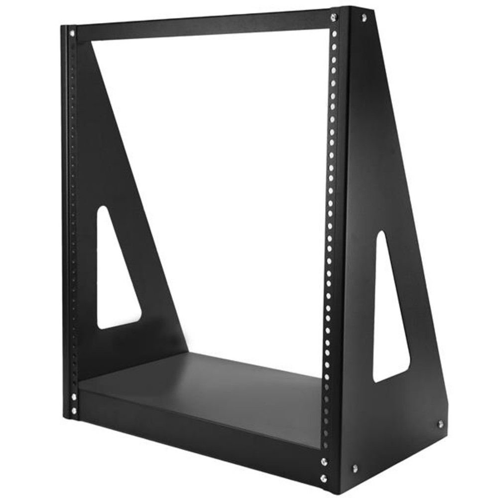 StarTech.com Rack de serveur robuste 12U à 2 montants - Armoire serveur à cadre ouvert, Rack autonome, 12U, 160 kg, 6,9 kg, Noir 2POSTRACK12