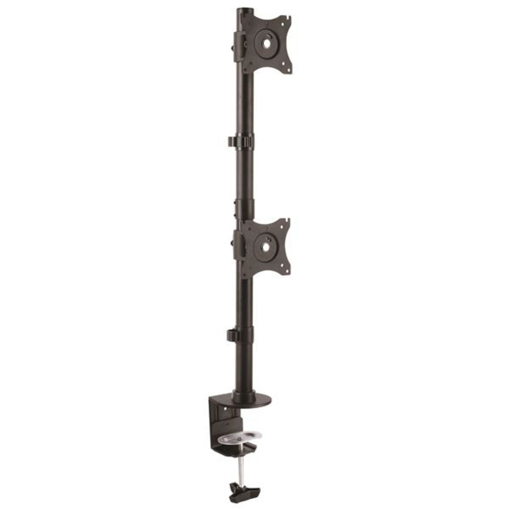 StarTech.com Support de bureau pour deux écrans - Vertical, Pince, 10 kg, 33 cm (13'), 68,6 cm (27'), 100 x 100 mm, Noir ARMDUALV