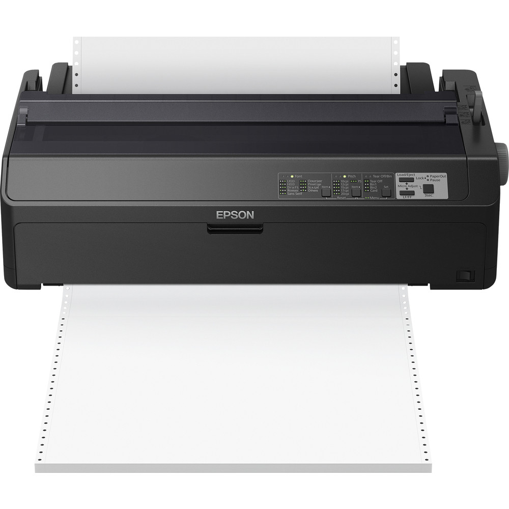 Epson LQ-2090IIN, 550 caractères par seconde, 10 caractères par pouce, 6 copies, Code 128 (A/B/C),Code 39,EAN13,EAN8,Interleaved 2/5,POSTNET,UPC-A,UPC