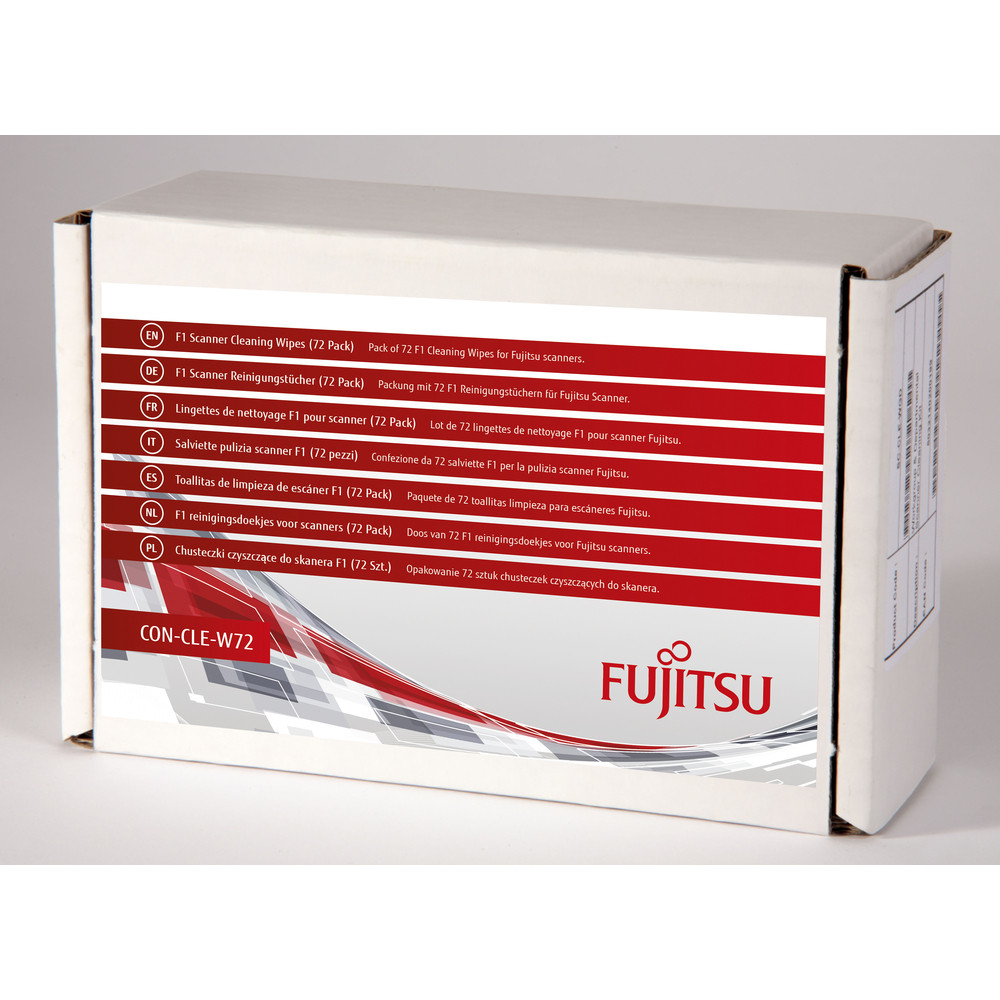Fujitsu Kits de nettoyage, Chiffons humides de nettoyage d'équipement électronique, Scanner, Multicolore, fi-5015C, fi-6110, fi-7140, fi-7240, fi-7160