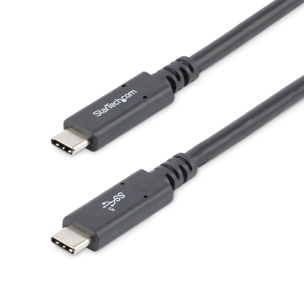 StarTech.com Câble USB C de 1 8m USB 5Gbps Power Delivery Certifié Works with Chromebook 4K 60Hz DP Alt Mode Certifié USB IF Compatib