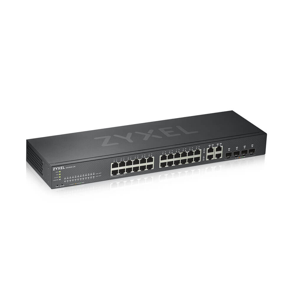 Zyxel GS1920-24V2, Géré, Gigabit Ethernet (10/100/1000), Grille de montage GS1920-24V2-EU0101F