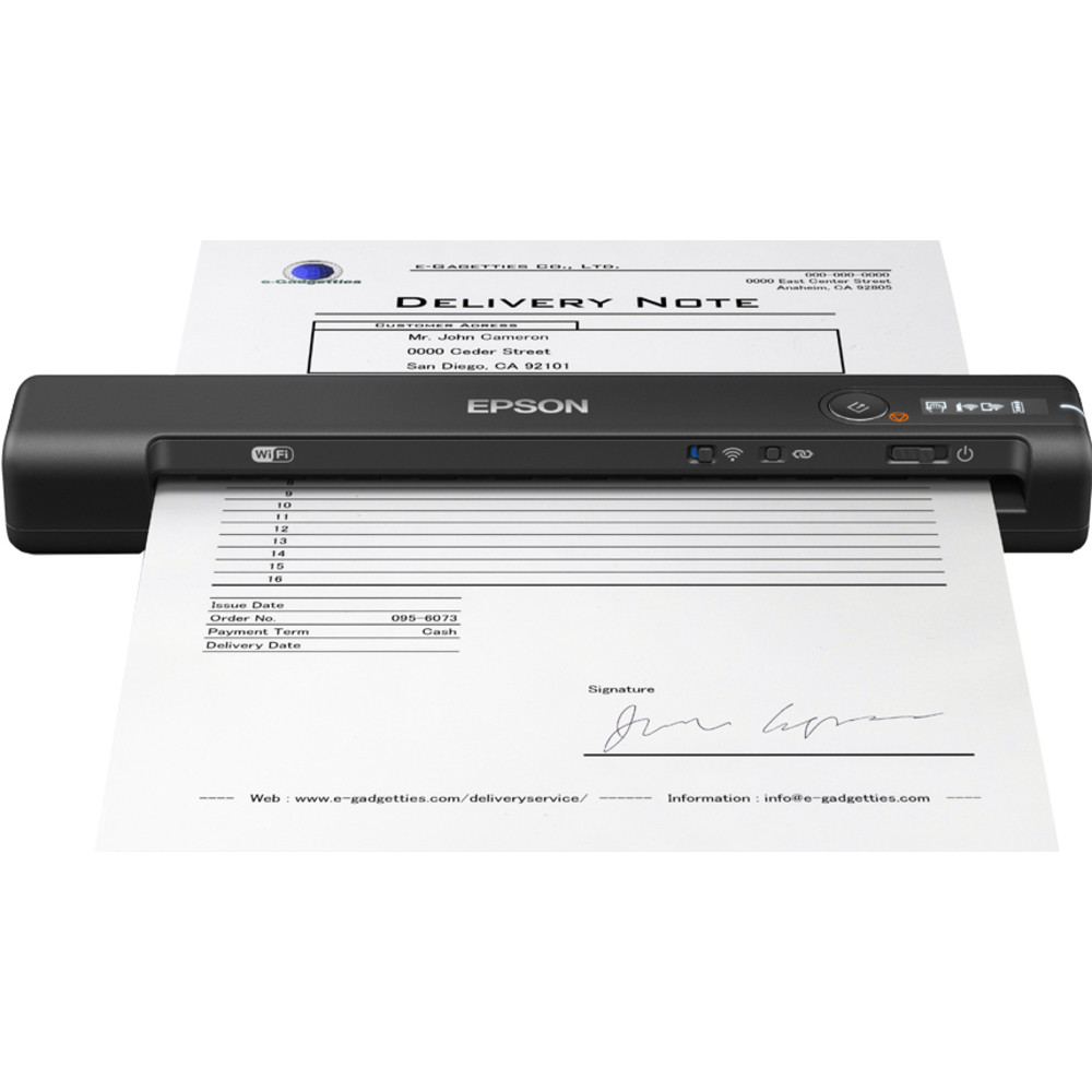 Epson WorkForce ES-60W, 600 x 600 DPI, 48 bit, 24 bit, 16 bit, 8 bit, 4 sec/page B11B253401