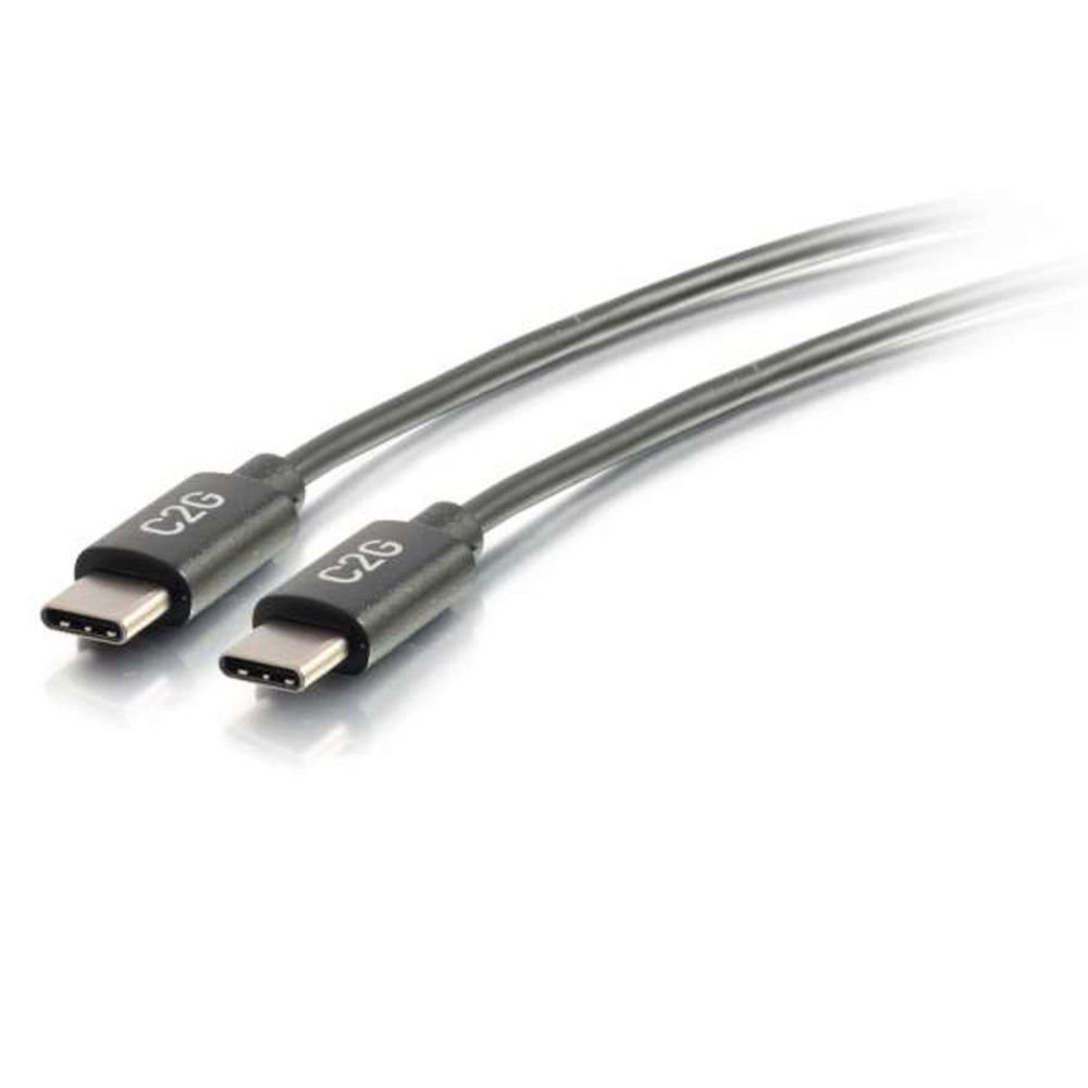 C2G 0,9 M CÂBLE USB-C VERS USB-C 2.0 MÂLE VERS MÂLE (3 A), 0,91 m, USB C, USB C, USB 2.0, 0,48 Gbit/s, Noir CG88825