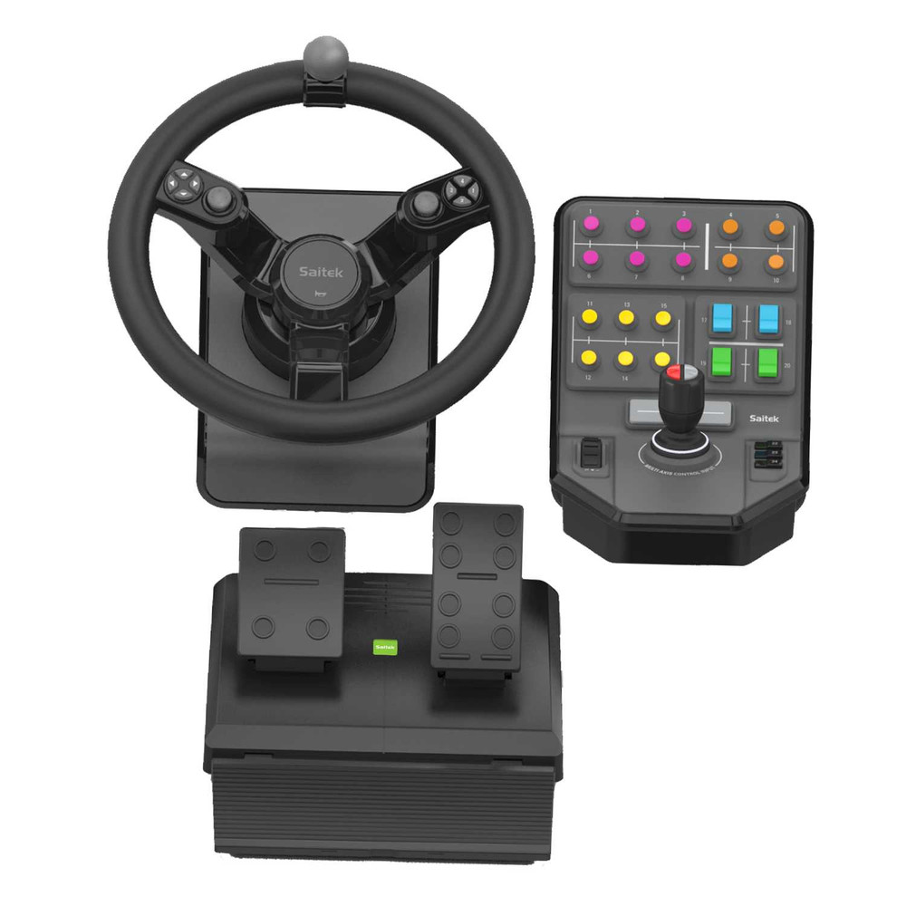 Logitech G 945-000062, Volant + pédales, PC, Analogique/Numérique, 900°, Avec fil, USB