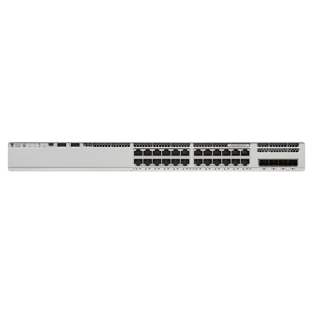 Cisco Catalyst 9200L, Gr, L3, Gigabit Ethernet (10/100/1000), Full duplex C9200L-24T-4G-E