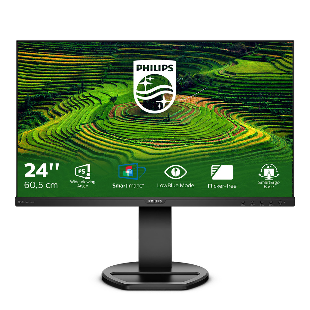 Philips B Line Moniteur LCD 241B8QJEB/00, 60,5 cm (23.8'), 1920 x 1080 pixels, Full HD, LCD, 5 ms, Noir
