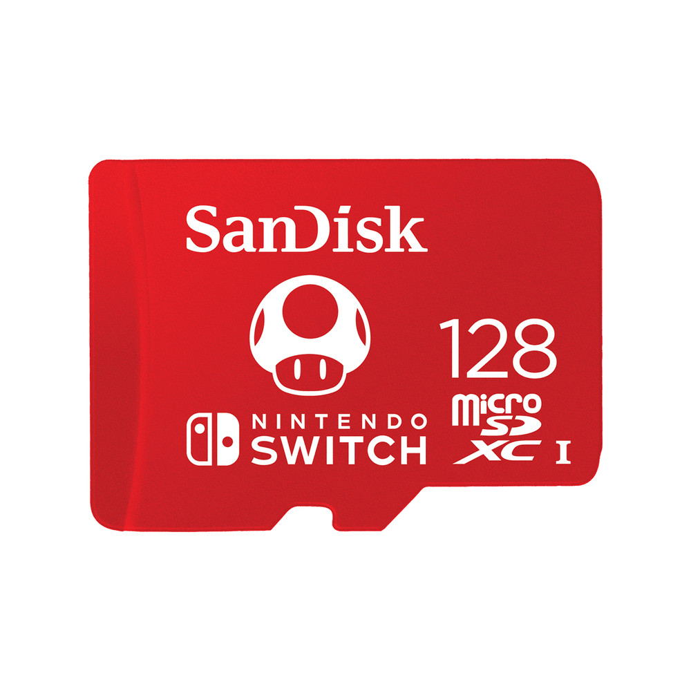 SanDisk SDSQXAO-128G-GNCZN, 128 Go, MicroSDXC, 100 Mo/s, 90 Mo/s, Class 3 (U3), Rouge, Blanc