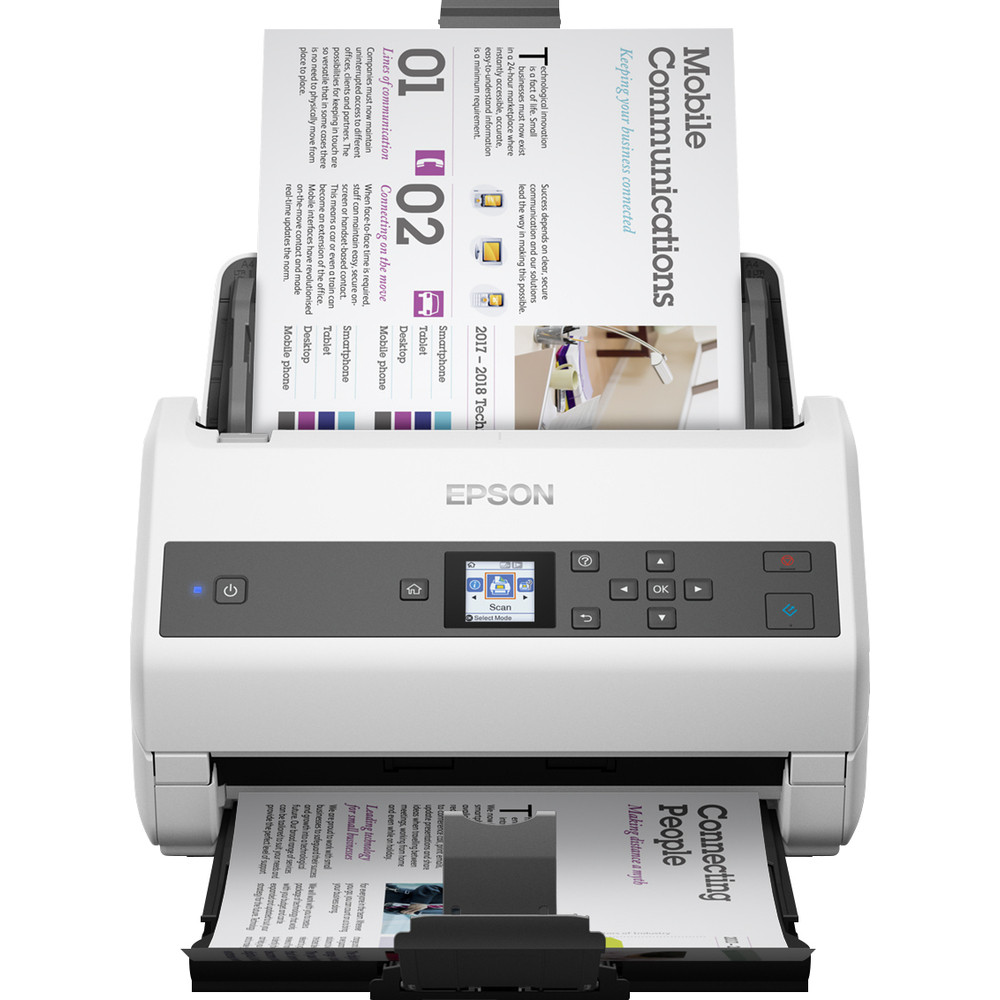 Epson WorkForce DS-870, 600 x 600 DPI, 30 bit, 24 bit, 10 bit, 8 bit, 65 ppm B11B250401