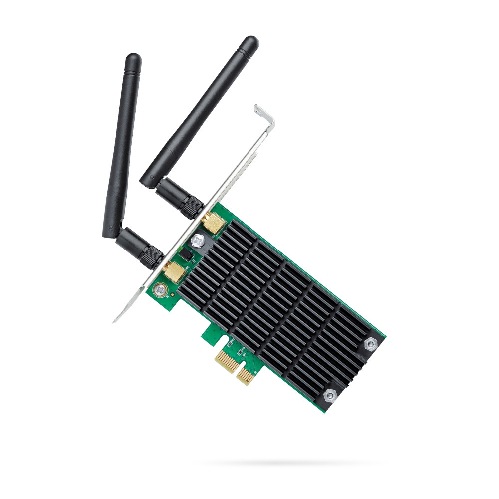 TP-LINK AC1200, Interne, Sans fil, PCI Express, WLAN, 867 Mbit/s, Noir, Vert ARCHER T4E