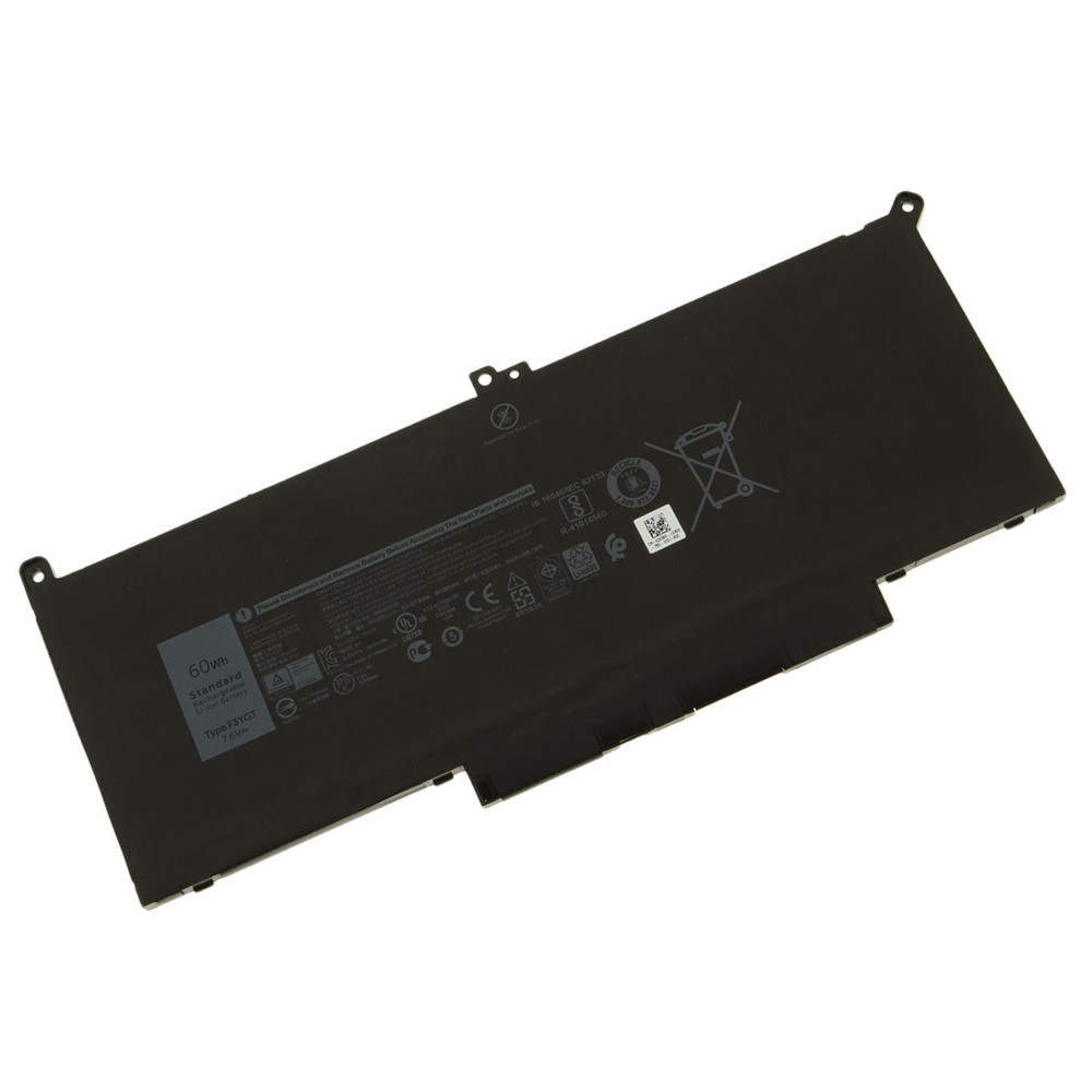 DLH Batterie Li ion 7.6V 7500mAh 57Wh F3YGT / 0F3YGT / 2X39G / DM3WC / MYJ96 / KG7VF / V4940 Neuf - vue 2