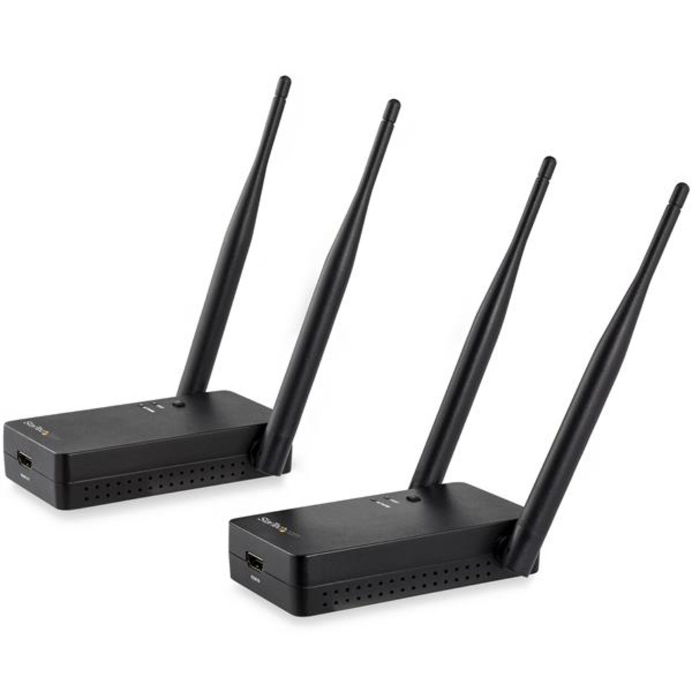 StarTech.com Transmetteur audio video HDMI sans fil jusqu'à 200 m - 1080p, 1920 x 1080 pixels, Émetteur et récepteur AV, 200 m, Sans fil, Noir ST121WH