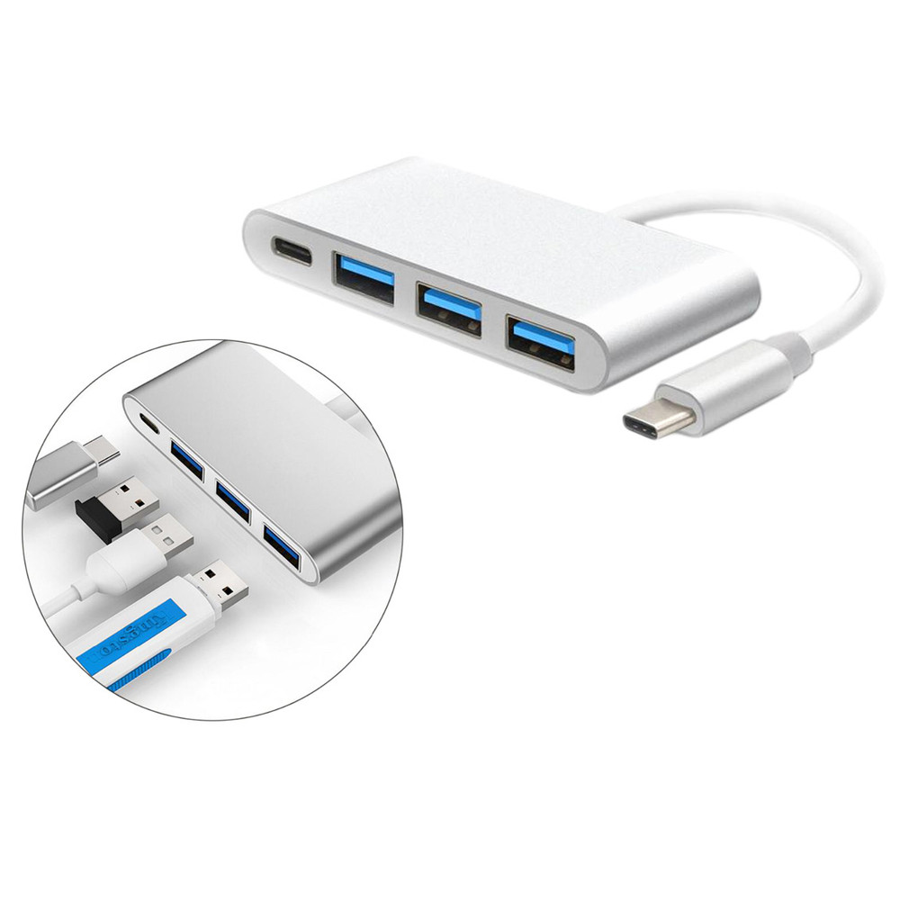 DLH Hub USB-C 4 ports : 3 x USB-A et 1 x USB-C PD, USB 3.2 Gen 1 (3.1 Gen 1) Type-C, USB 3.2 Gen 1 (3.1 Gen 1) Type-A, USB 3.2 Gen 1 (3.1 Gen 1) Type