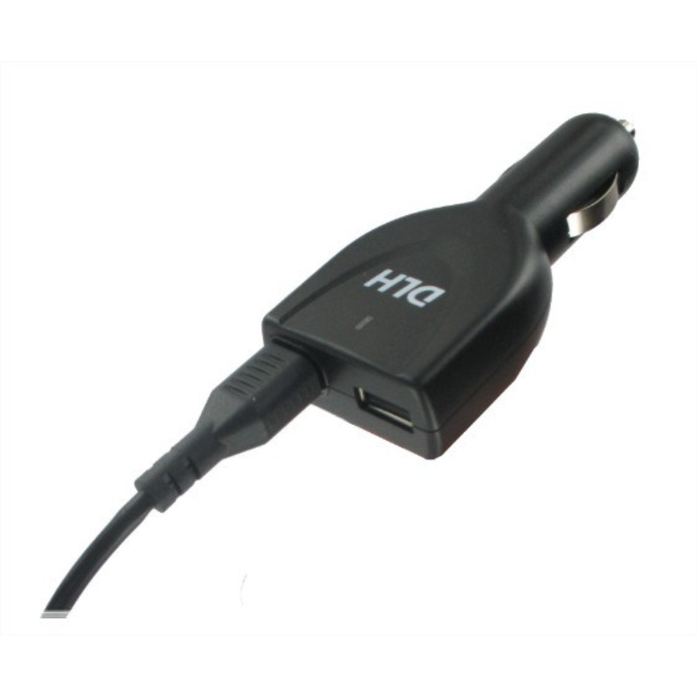 DLH Chargeur voiture allume-cigare 90W Dell 100% compatible (sauf USB-C), Ordinateur portable, Auto, 12 V, 90 W, 19 V, 4,74 A DY-LI4190