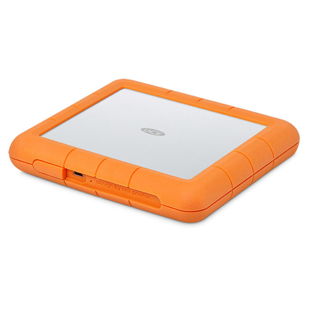 SEAGATE LaCie Rugged RAID Shuttle, 8000 Go, USB Type-C, 3.2 Gen 1 (3.1 Gen 1), 1000 Mo/s, Protection par mot de passe, Orange STHT8000800