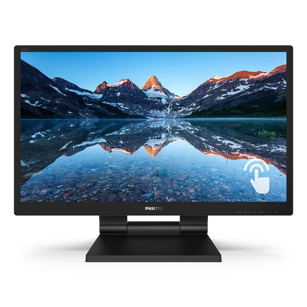 Philips Moniteur LCD avec SmoothTouch 242B9T/00, 60,5 cm (23.8'), 1920 x 1080 pixels, Full HD, LCD, 5 ms, Noir