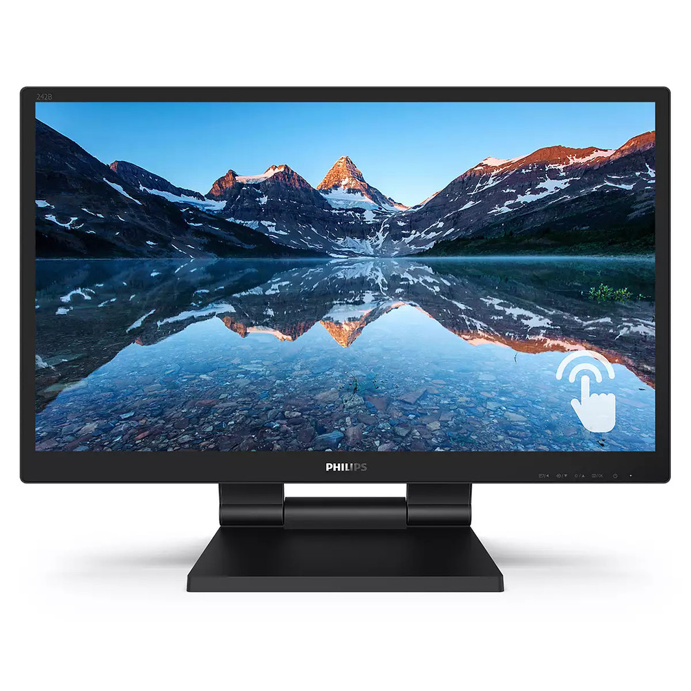 Philips Moniteur LCD avec SmoothTouch 242B9T/00, 60,5 cm (23.8'), 1920 x 1080 pixels, Full HD, LCD, 5 ms, Noir