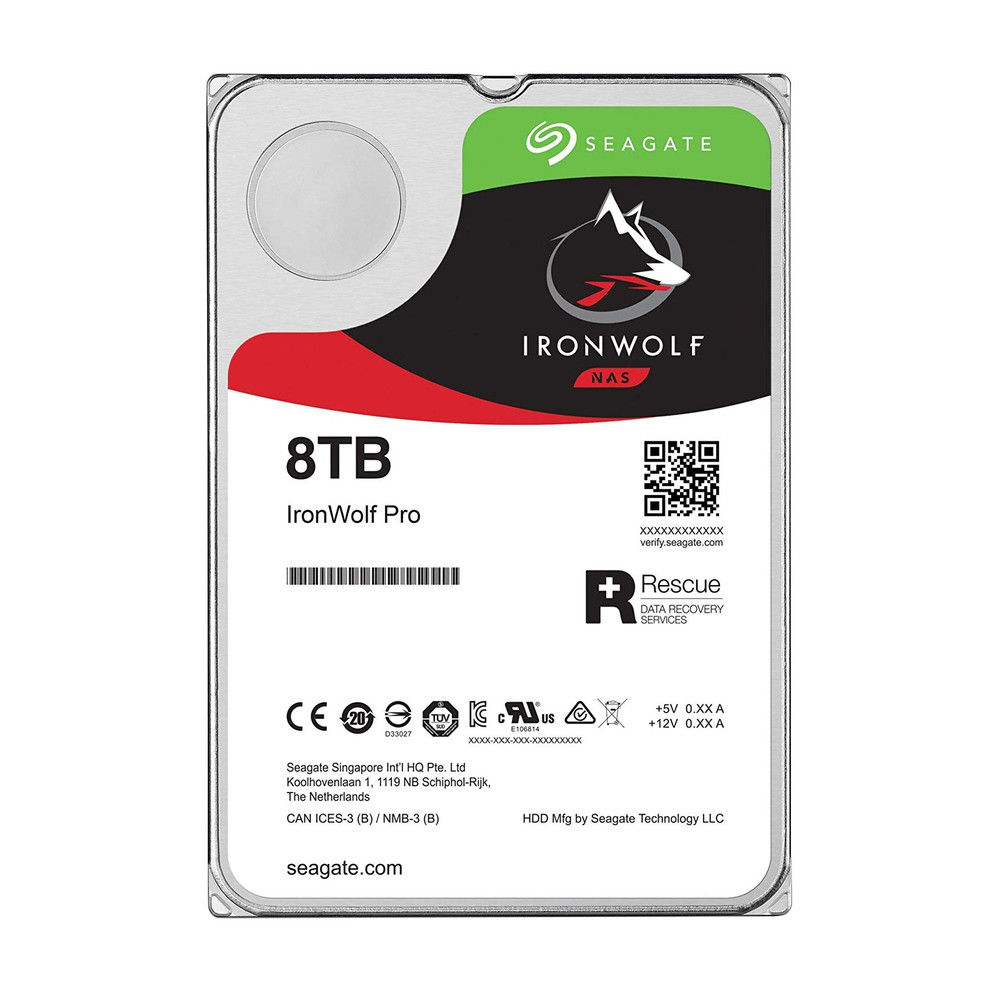 Seagate IronWolf ST8000VN004, 3.5', 8000 Go, 7200 tr/min
