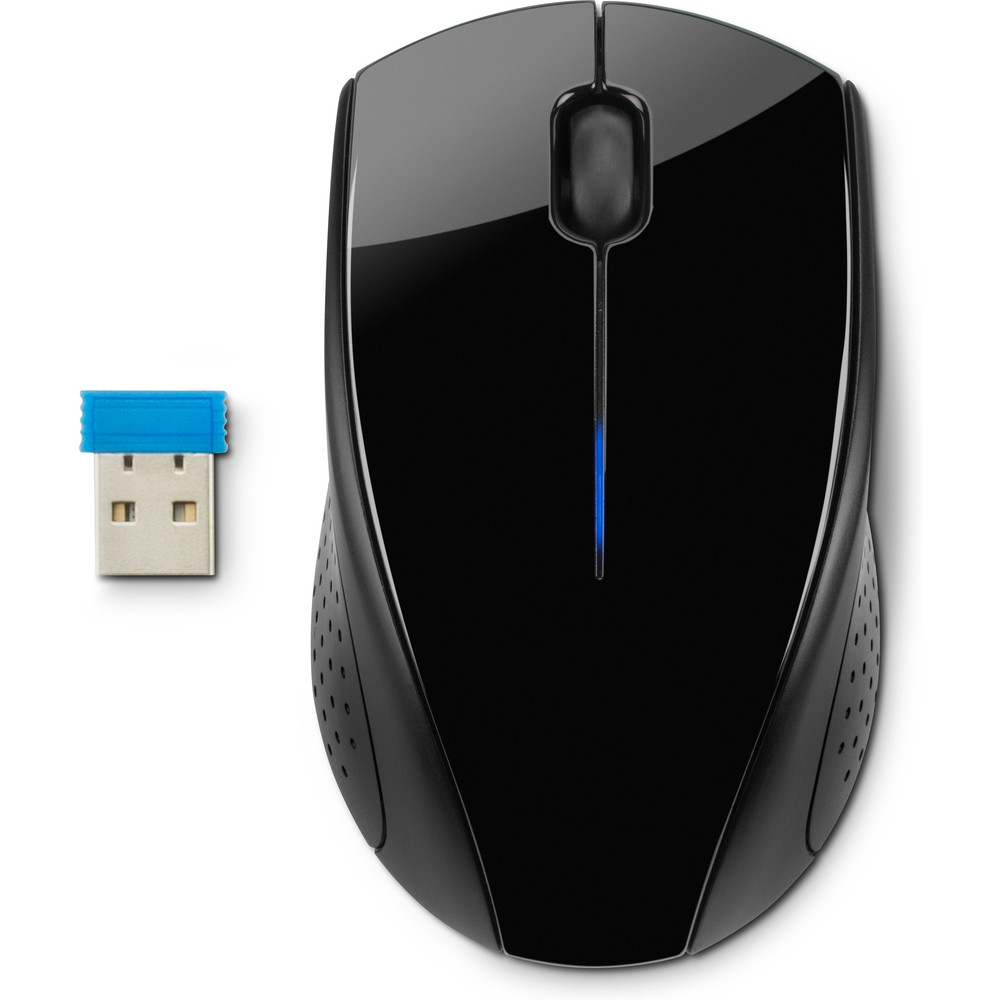 HP Souris sans fil 220, Ambidextre, RF sans fil, Noir 3FV66AA#ABB