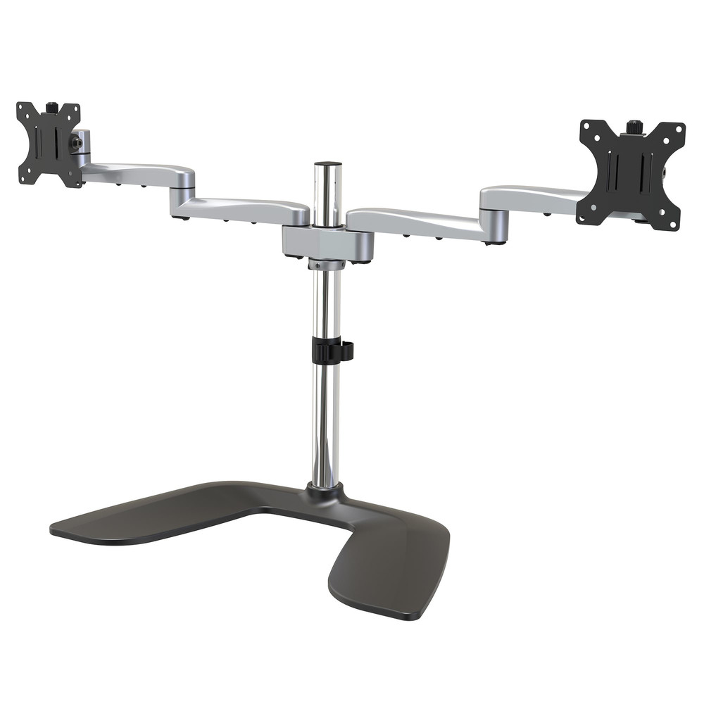 StarTech.com Pied pour écran PC à double affichage - Multidirectionnel, Autonome, 16 kg, 81,3 cm (32'), 100 x 100 mm, Réglage de la hauteur, Noir, Arg
