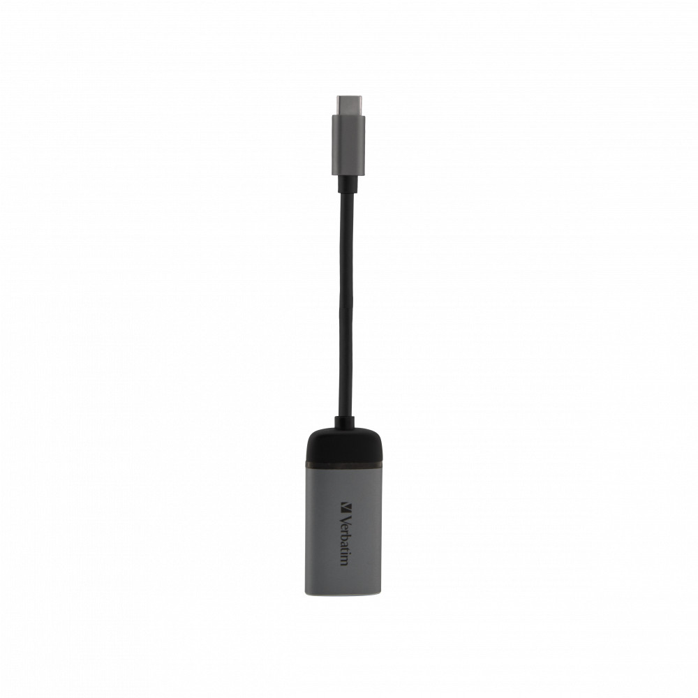 Verbatim 49143, 0,1 m, USB Type-C, HDMI, Mle, Femelle, Droit