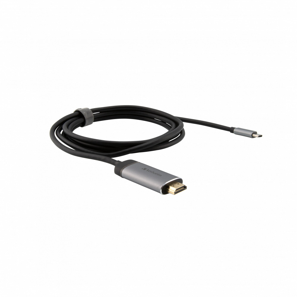 Verbatim 49144, 1,5 m, USB Type-C, HDMI, Mle, Mle, Droit