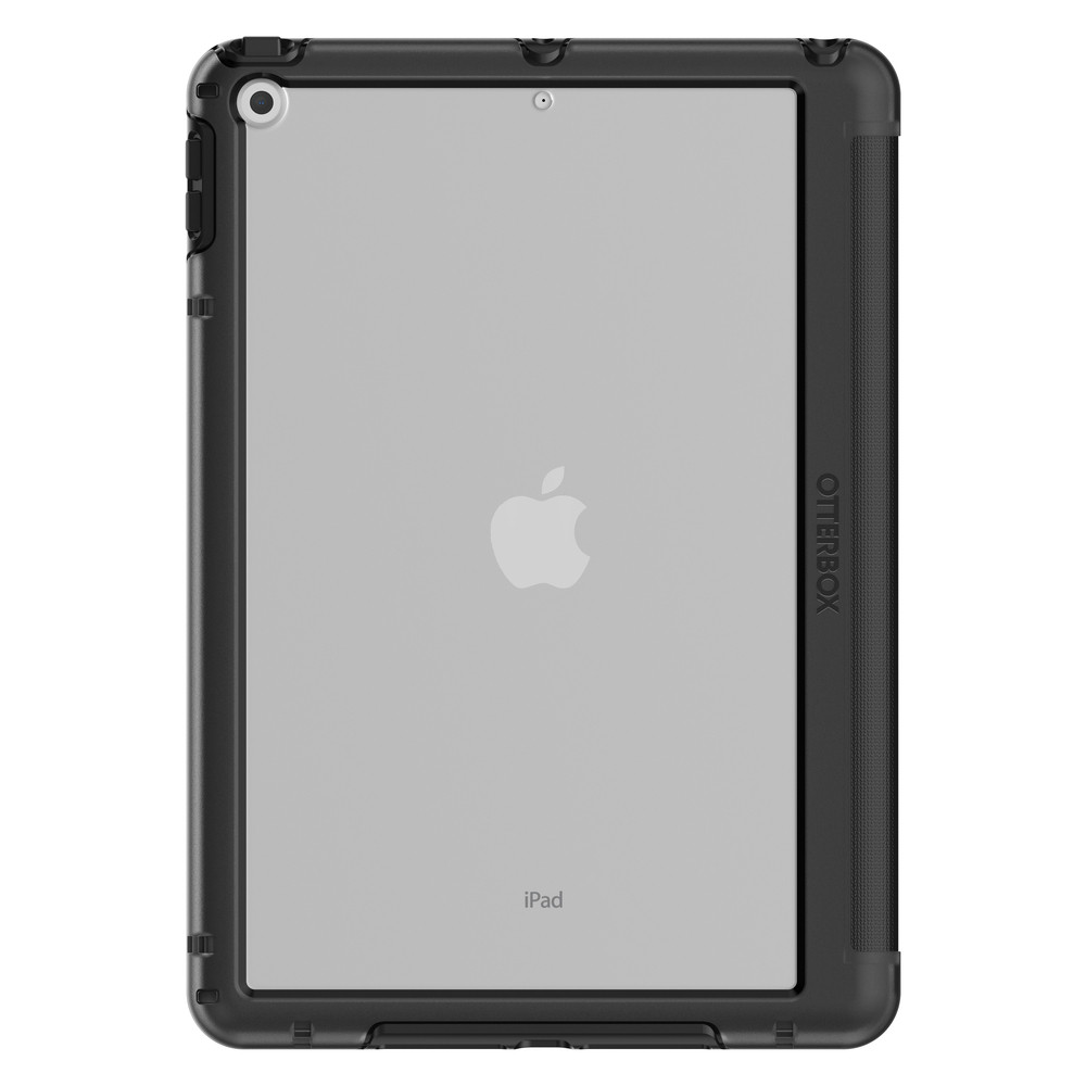 OtterBox Coque Symmetry Folio pour iPad 7th/8th/9th gen, Antichoc, anti-chute, tui folio de protection fin, test selon les normes militaires, Noir,