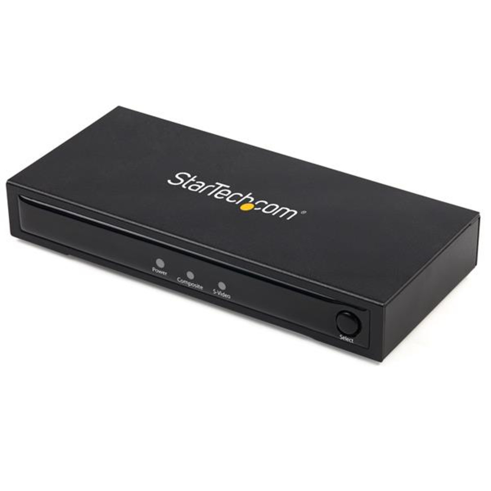 StarTech.com Convertisseur vidéo composite et S-Video vers HDMI avec audio - 720p, Convertisseur vidéo actif, Noir, Plastique, CE, FCC, REACH, 1280 x