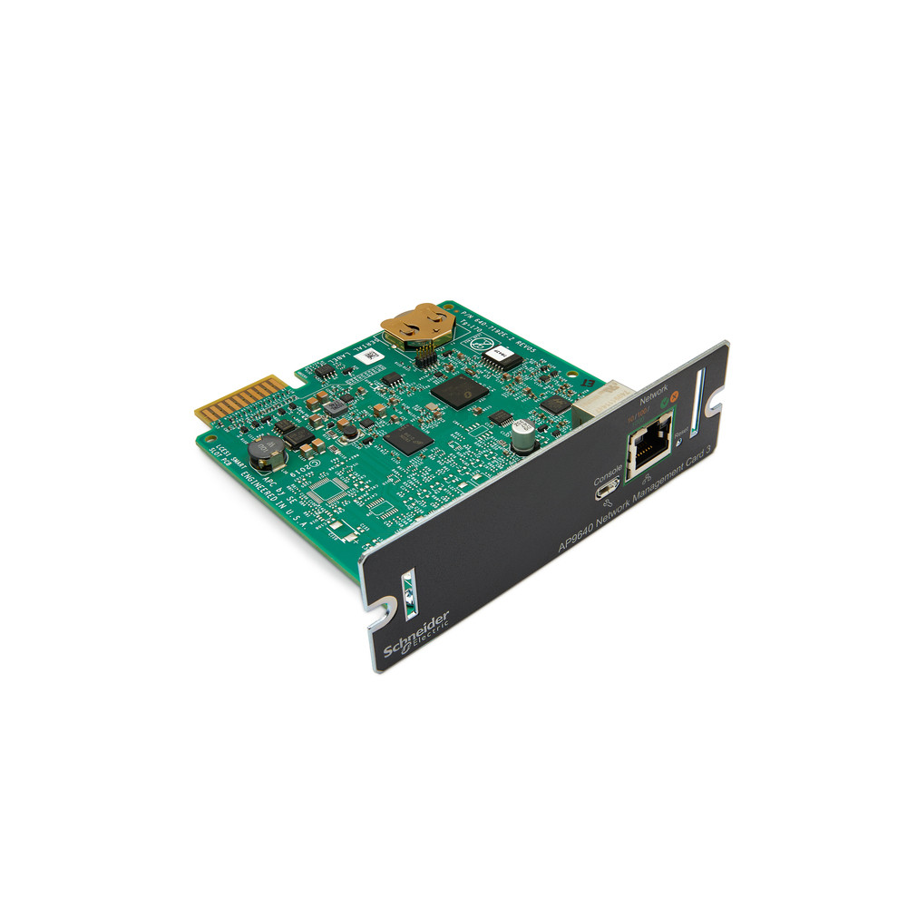 APC UPS NETWORK MANAGEMENT CARD, Carte de gestion de réseau, SmartSlot AP9640