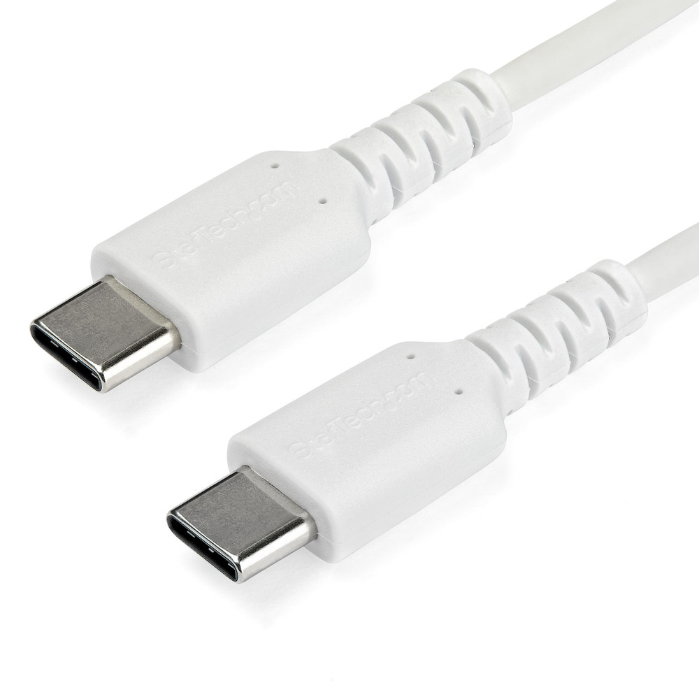 StarTech.com Câble USB-C vers USB-C de 1 m - Blanc, 1 m, USB C, USB C, USB 2.0, 0,48 Gbit/s, Blanc RUSB2CC1MW