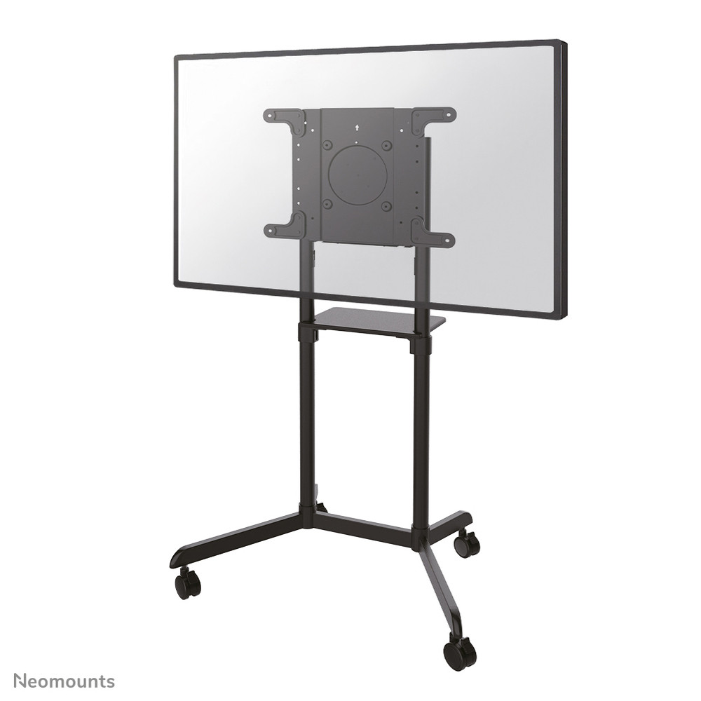 Neomounts NS-M1250BLACK Support au sol pour écran 37-70' - rotatif - étagère multimédia incluse, Noir, Acier, 70 kg, 94 cm (37'), 177,8 cm (70'), 200