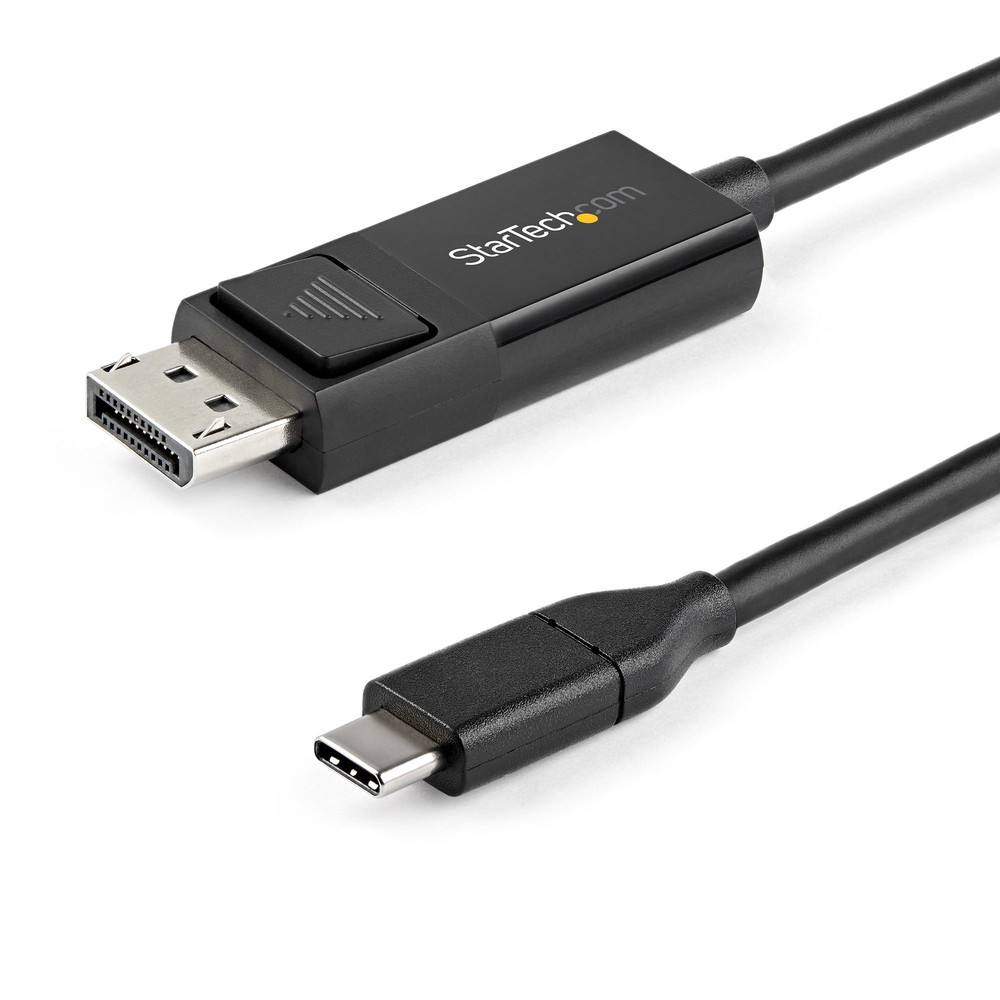StarTech.com Câble USB Type-C vers DisplayPort 1.2 (bidirectionnel) - 1m - Adaptateur USB-C à DP, 1 m, DisplayPort, USB Type-C, Mâle, Mâle, Droit CDP2