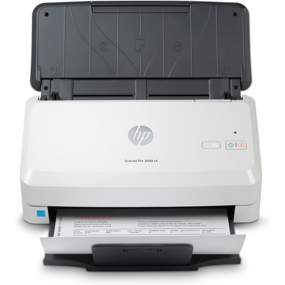 HP Scanjet Pro 3000 s4, 216 x 3100 mm, 600 x 600 DPI, 48 bit, 24 bit, 40 ppm, Alimentation papier de scanner 6FW07A#B19