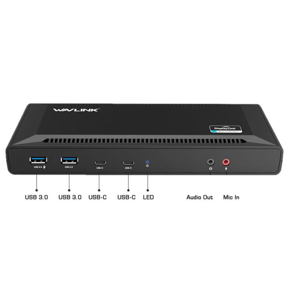 DLH STATION D'ACCUEIL UNIVERSELLE USB C & USB A DUAL 4K AVEC POWER DELIVERY Neuf - vue 4
