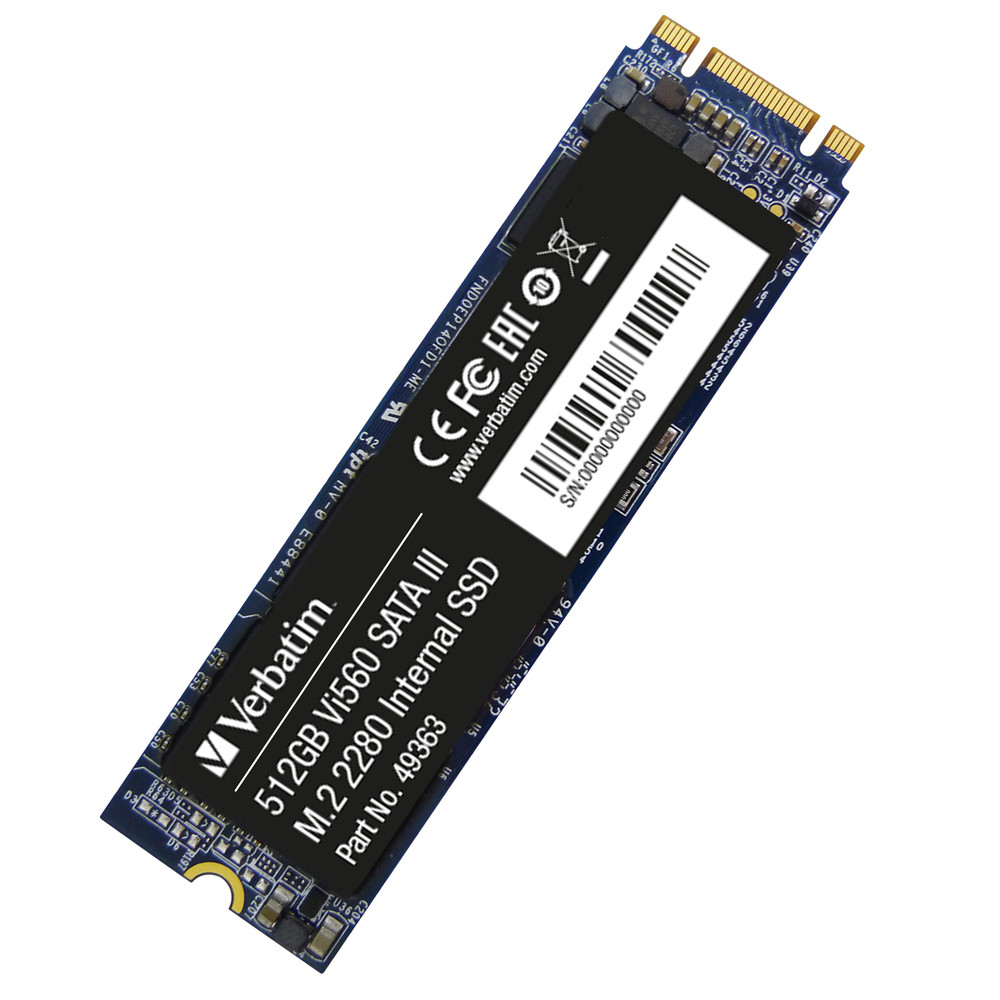 Verbatim SSD Vi560 S3 M.2 512 Go, 512 Go, M.2, 560 Mo/s, 6 Gbit/s 49363